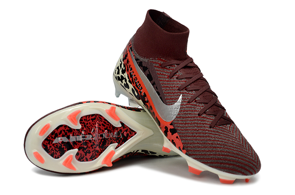 Air Zoom Mercurial Superfly 16 Elite XXV FG — Dark Red/Leopard — image 2