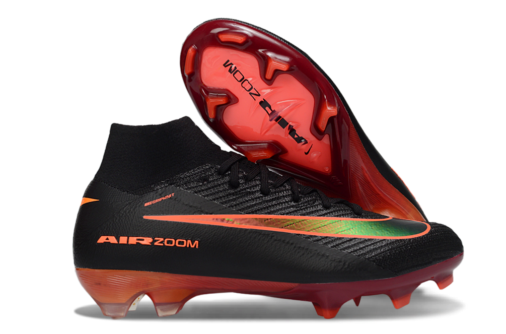 Air Zoom Mercurial Superfly XV Elite FG — Black/Red — image 5