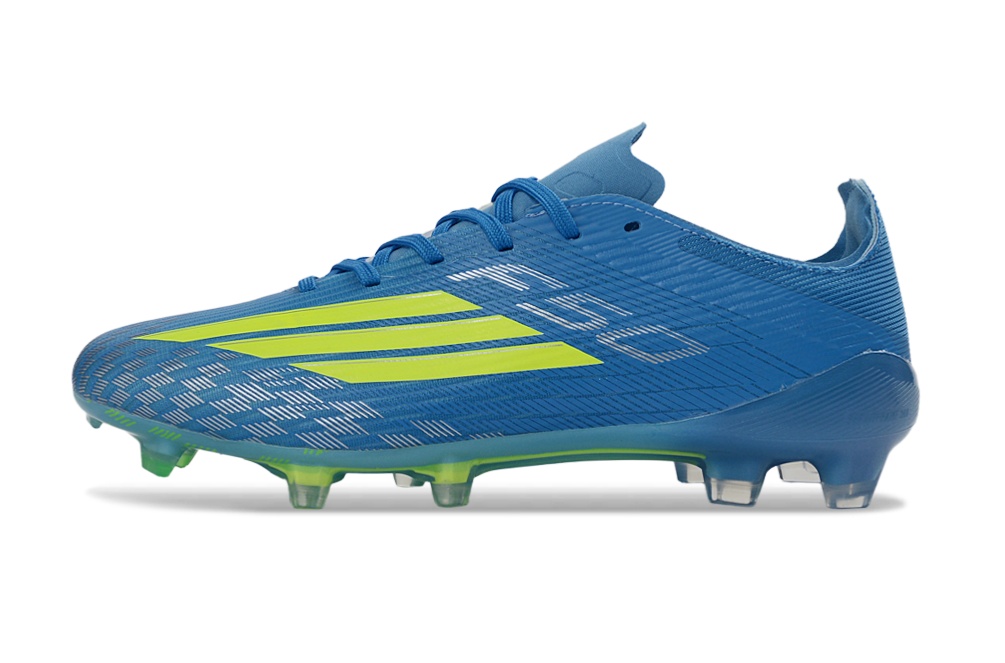 F50 Elite Laceless FG — Blue/Volt — image 4