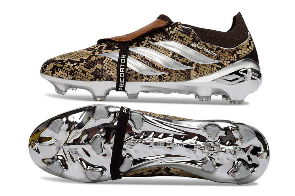 Predator Elite Tongue FG — White/Brown Camo — image 2